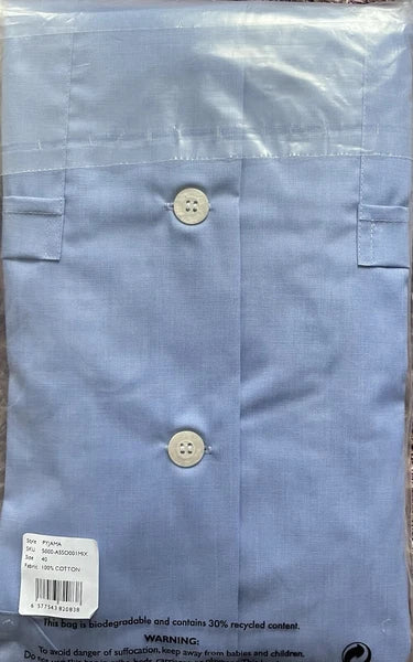 Derek Rose Men's  Pyjamas  Blue Lightweight Classic Fit,  S, M , L, XL  RRP£225