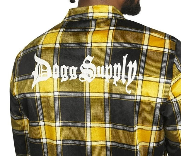 New Snoop Dogg  Dogg Style  Mens 2pc Pajama  Set Pans & Button Up Shirt