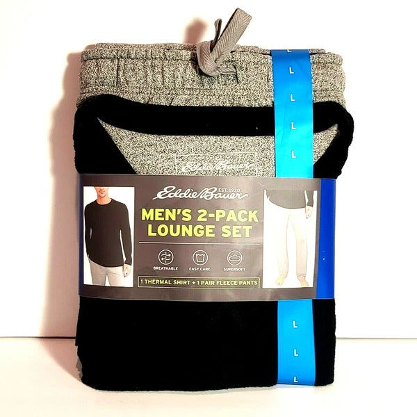 Eddie Bauer Men Thermal 2-Pack Lounge Pajama PJ Set New