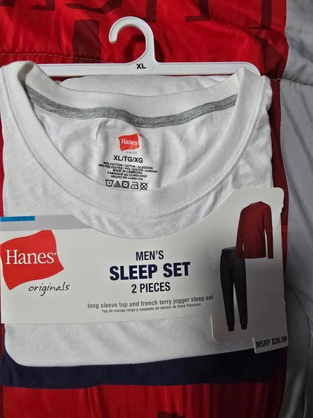 hanes mens sleep set